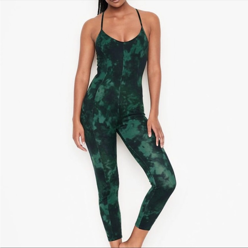 NWOT Victoria’s Secret Flow Supersoft Unitard tie dye size medium